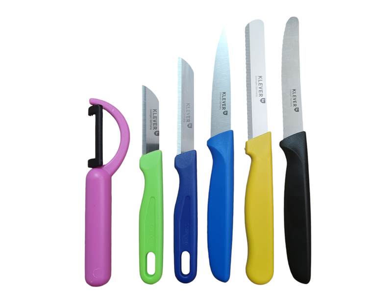 Solingen Starter Knife Set of 6 - Color Set 3