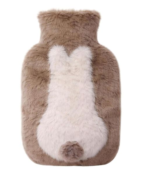 2 in 1 Hot Water Bottle With Hand Pockets,Hot Water Bag For Pain Relief-1L