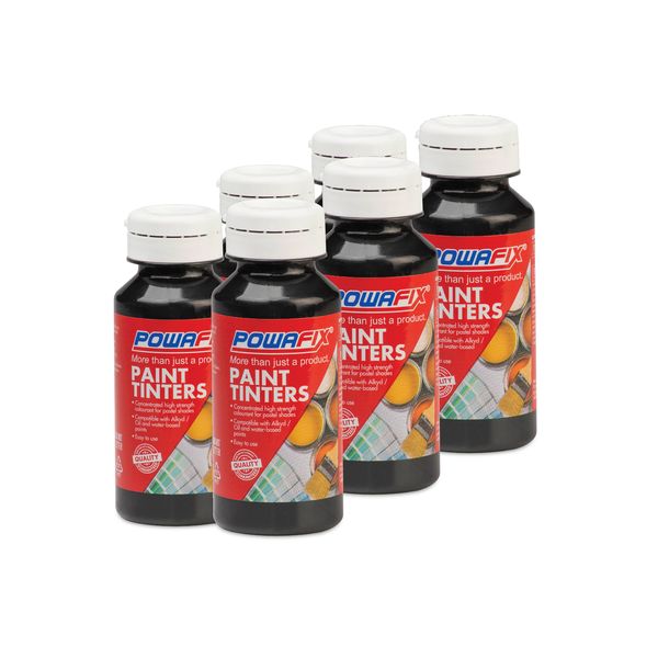Powafix 50ml Paint Colourant - Black Oxide (Pack of 6)