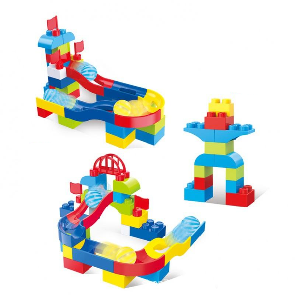 Kid Montessori Rolling Ball Big Plastic Building Block Toys E0046 - 42 Piece