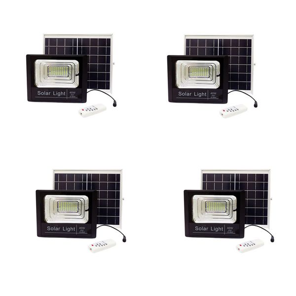 4 Piece of 40W Outdoor Light With Solar Panel