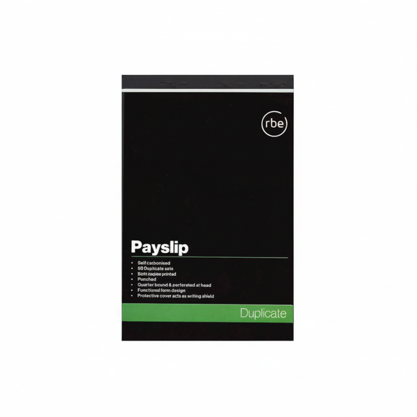 A5 Duplicate Payslip Book - 50 Self-Carbonized Slips, Quarter-Bound