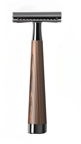 Gold Wooden Handle Razor For Men Women