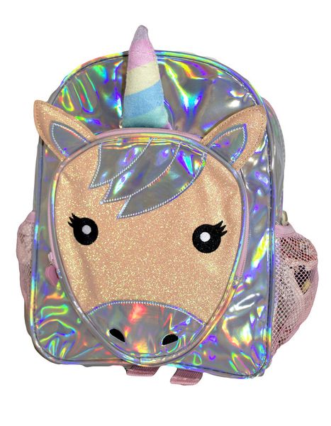 Fino JS-190503 Girls Grade 0-1 Unicorn Holographic School Backpack