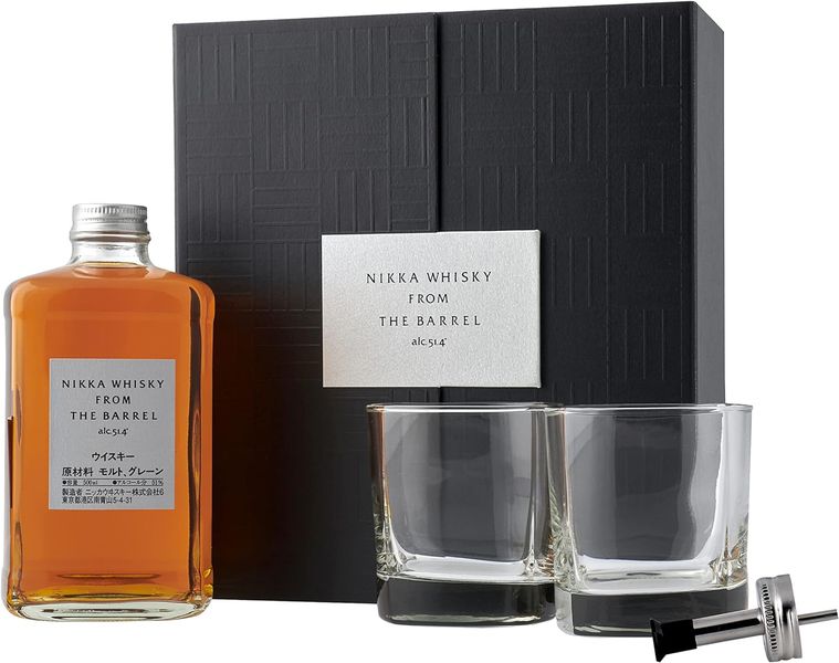 Nikka Whisky From The Barrel Japanese Whisky Gift Pack - 500ml