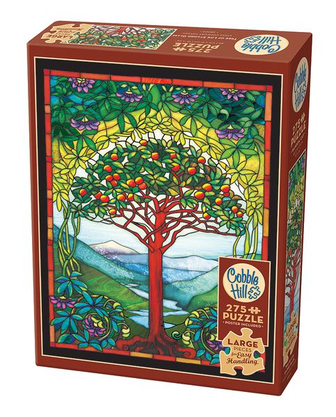 Cobble Hill Tree of Life Stained Glass 275 Piece Puzzle