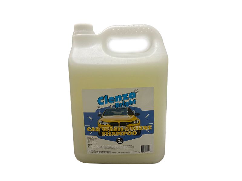 Clenza Bright Car Wash &amp; Shine 5 Lt