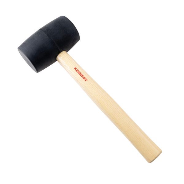 Kennedy 24oz Rubber-Headed Mallet (With a Wood Shaft)
