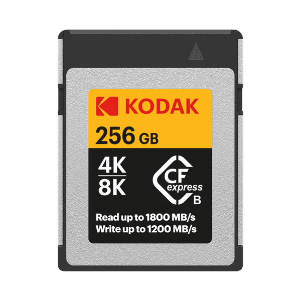 Kodak 256GB CFexpress Type B - CFX Series for 3D or 8k Video Write Speeds