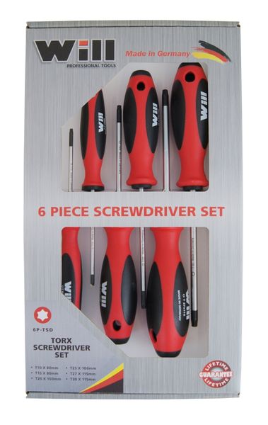 Will 6 Piece Torx Screwdriver Set