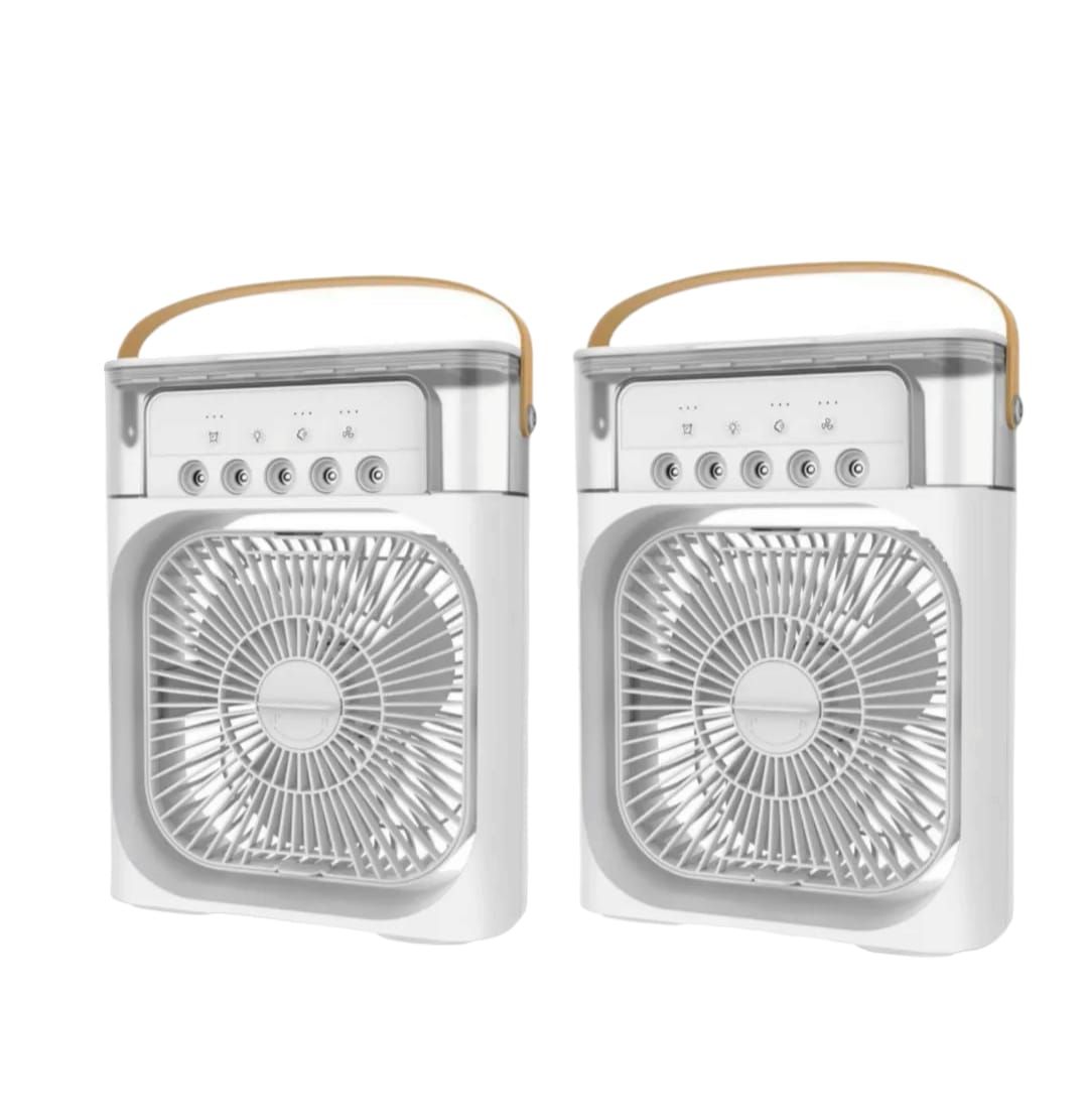 Led Portable Air Cooler Fan with Mist Spray White Pack of 2 Shop Today. Get it Tomorrow