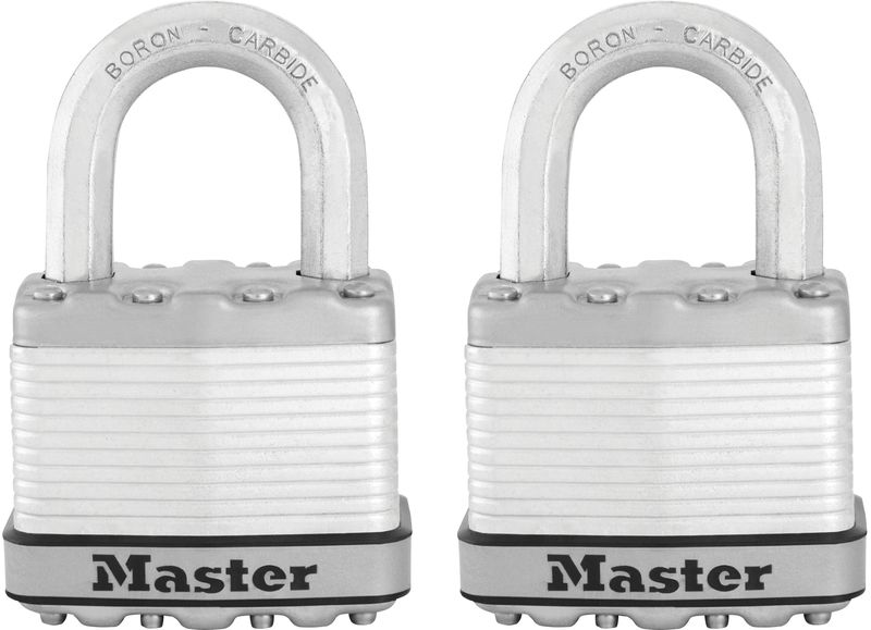 Master Lock Excell Lam Padlock 50mm LS Twinpack