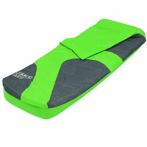 Inflatable Sleeping Bed with Integrated Sleeping Bag