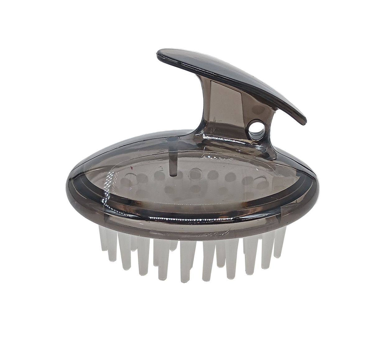 Silky Scalp Bliss: Clear Black Shampoo Brush