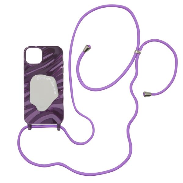 Better Late than Never Mirrored Case Compatible with iPhone - Purple