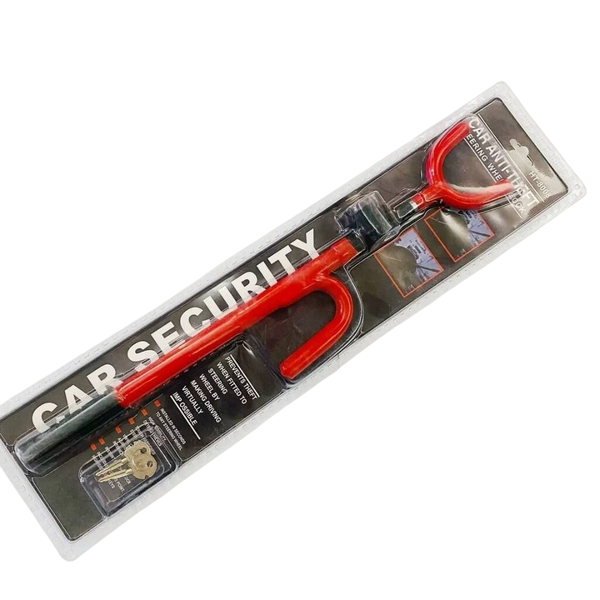 Car Anti-Theft Steering Wheel Lock - Red, 50cm Model HT-8008