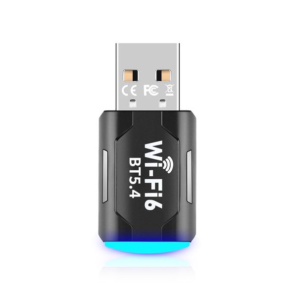 2-in-1 Wi-Fi 6 Bluetooth 5.4 USB Adapter for PC Laptop, USB WiFi AX900Mbps