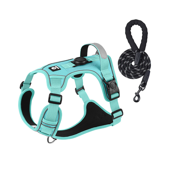 Pet Chest And Back,Perforated Locator,Large Dog Outdoor Harness Anti Slip-L