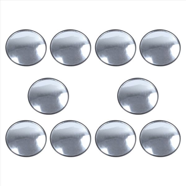 10Pieces 95mm OD Adhesive Round Convex View Rear Mirror Mirror Side Mirror