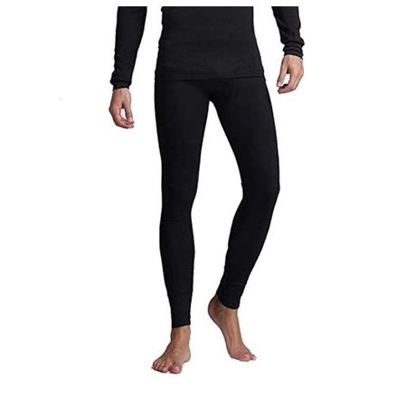 Men's Thermal Long John Underwear - Black