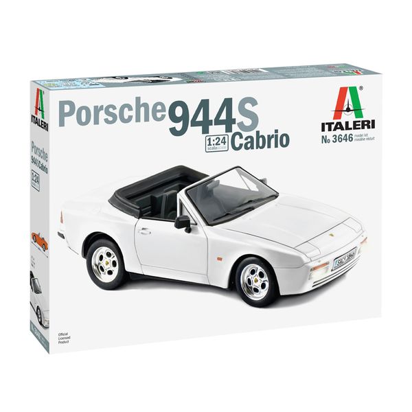 Italeri 1/24 Porsche 944 S Cabrio Car Plastic Model Kit