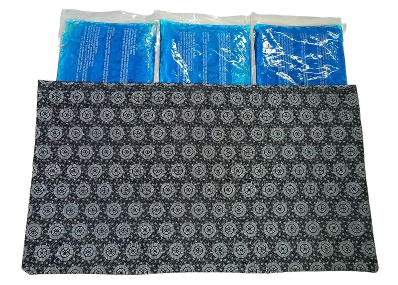 Reusable Hot/Cold Pack Gel Set of 3 with Cotton Cover