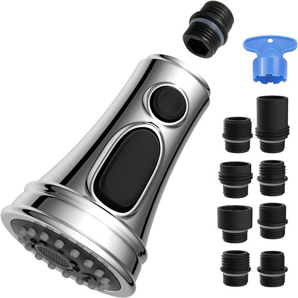 Kitchen Faucet Spray Head Replacement - Pull-Down Faucet Sprayer Head
