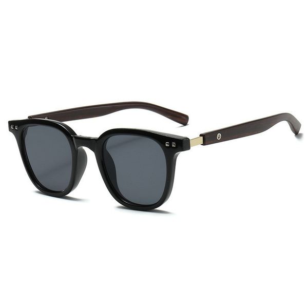 Classic Business Wood Grain Sunglasses For Men