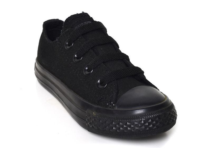 Soviet Kids Viper Low Cut Vulcanised Canvas Sneaker - Black Mono