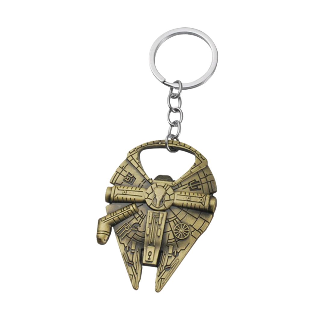 Star Wars Millennium Falcon Spaceship Bottle Opener Keychain Gift