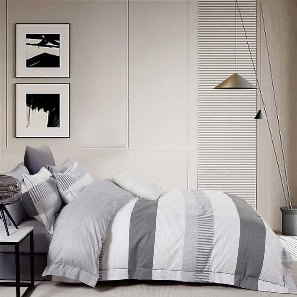 Miss Lyn Blake Printed Duvet Covers in White &amp; Grey