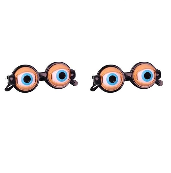 Crazy Googly Eye Funny Glasses - 2 Pack