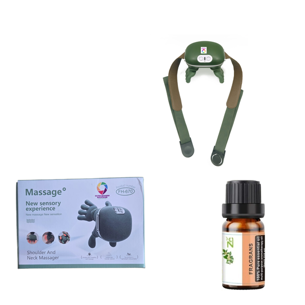 Shoulder &amp; Neck Massager with Heat - Deep Tissue Electric Massage Device