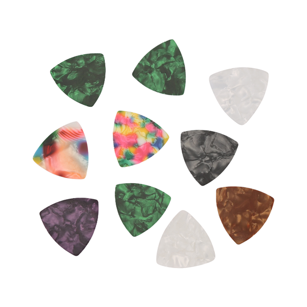 10 Pcs Acoustic/Electric Guitar Picks Plectrums 0.46Mm---Assorted Color