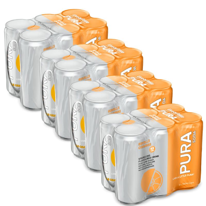 PURA Soda Seville Orange 24 x 300ml Buy Online in South Africa