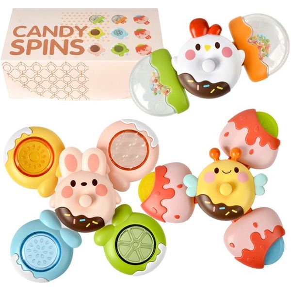 Baby Bath Time Multi Functional Suction Cup Fidget Spinner - Candy Spinner