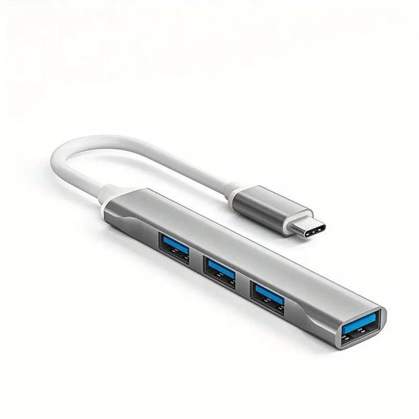 Type-C To USB (4 Ports) Hub High Quality Adapte