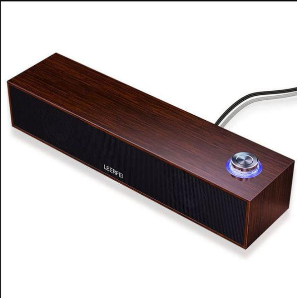 Portable Wooden Desktop Speaker