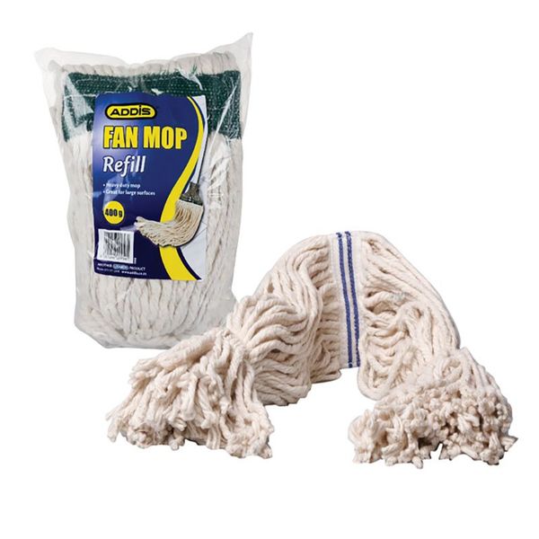 Bulk Pack x 2 Mop Cotton Head 400g Refill (27-1500)