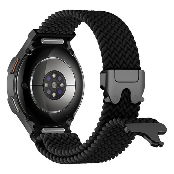 QYNIAL Braided Band Compatible With Galaxy Watch 7/6/5/4/FE No-Gap Nylon