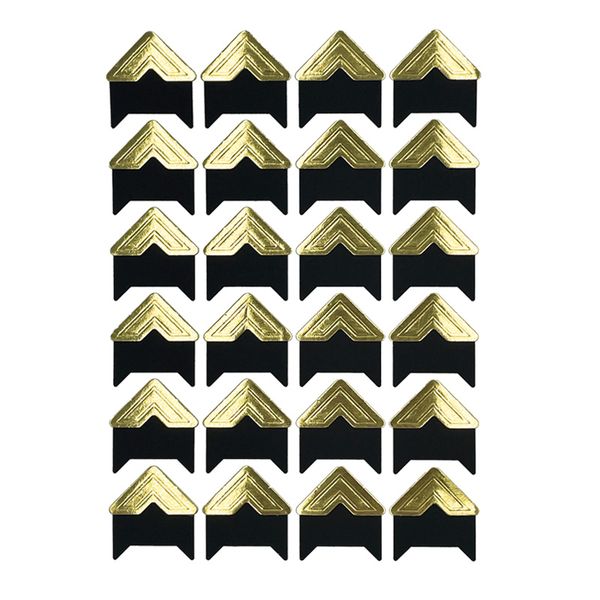 Photo Mounting Corner Stickers - Gold - 10 Sheets/240 Stickers