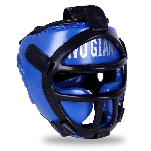 Kickboxing Head Guard With Cage Shield -MMA Boxing Helmet For Kids &amp; Adults