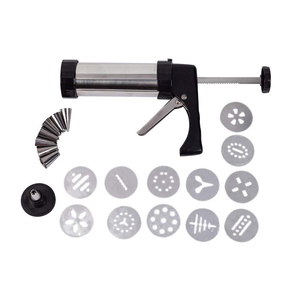 Stainless Steel Cookie Press / Icing Cake Decorating Nozzle Set Shop