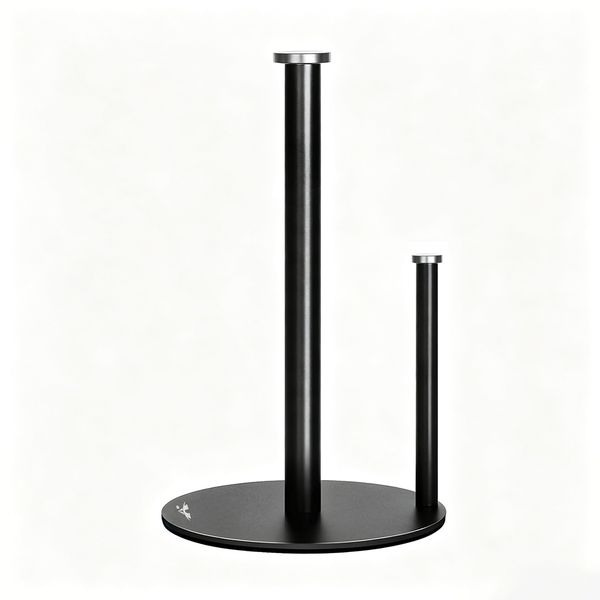 Alanes Paper Towel Holder Black Stainless Steel Kitchen Roll Dispenser