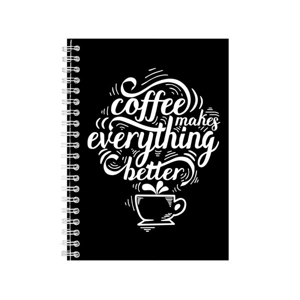 Coffee 2 Notebook Bean Gift Idea Writing Book Notepad Pad 40