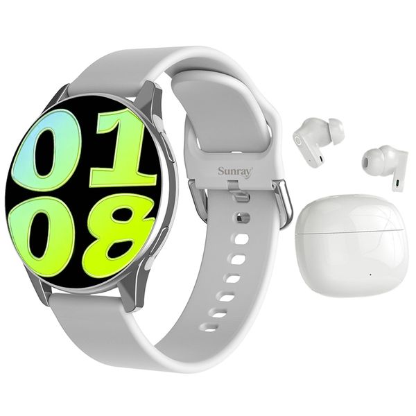 SUNRAY Fitness Smartwatch &amp; Bluetooth Earphones - Android &amp; iOS Compatible