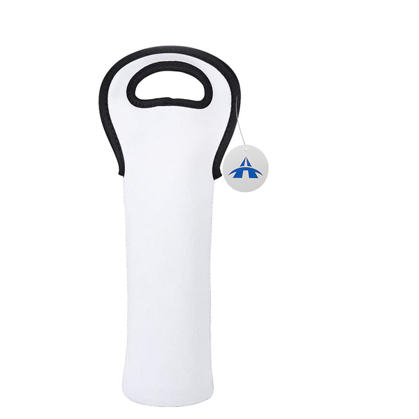 Portable Wine Tote Holder Wine Carrier Bag Protective Travel Bag - White