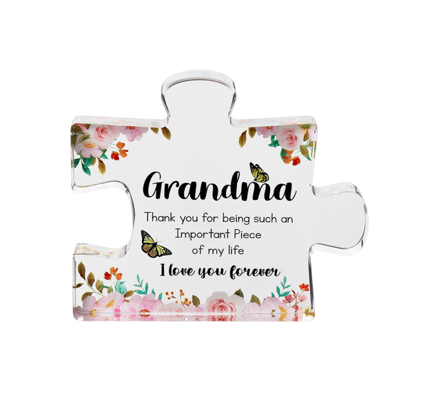 Grandma Unique Cute Puzzle Piece Desk Decoration Gift For Birthdays