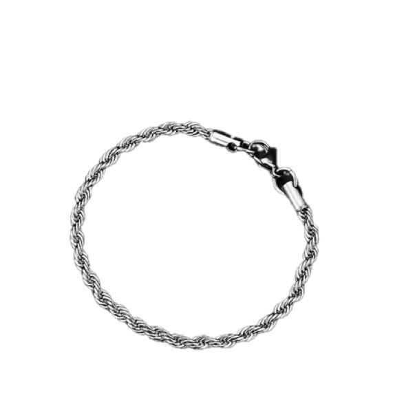 Men's Silver Stainless Steel Link Bracelet