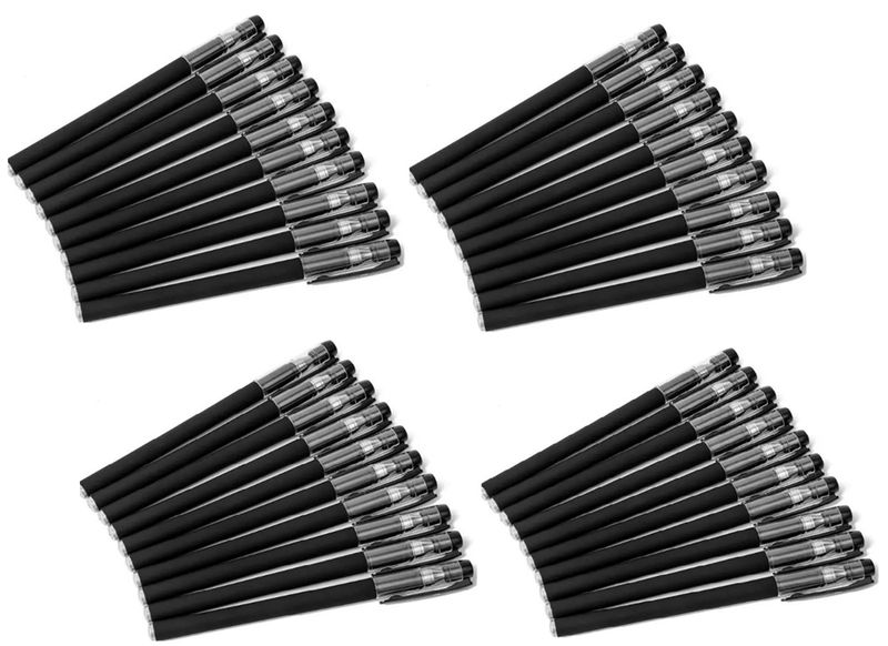 Black Frosted Carbon Gel Pen Set